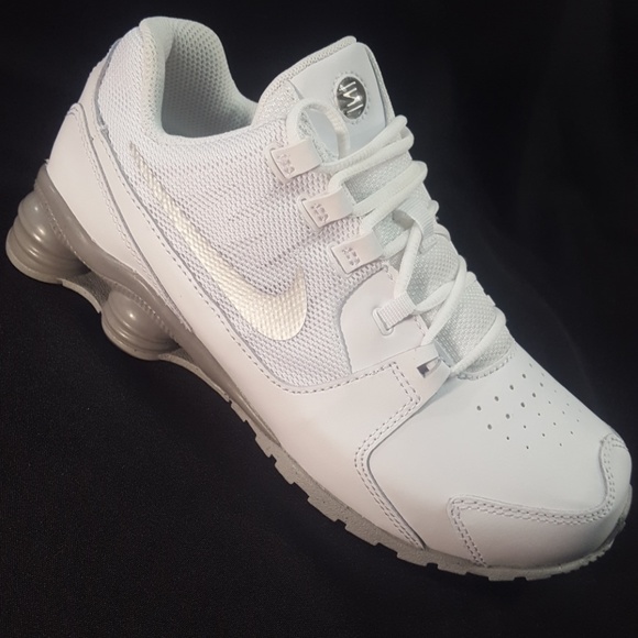 Nike Other - *NEW* NIKE SHOX AVENUE SNEAKER Boy3Y White Leather